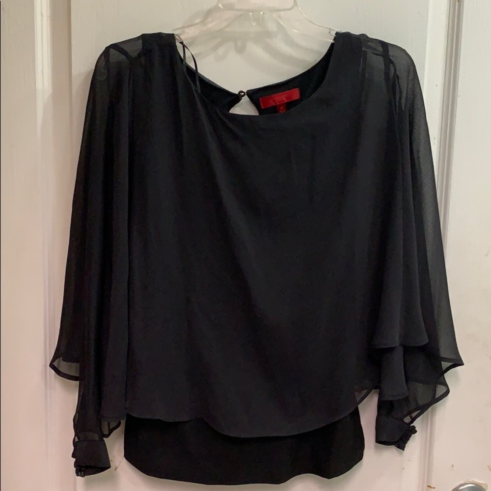 Black Batwing Blouse